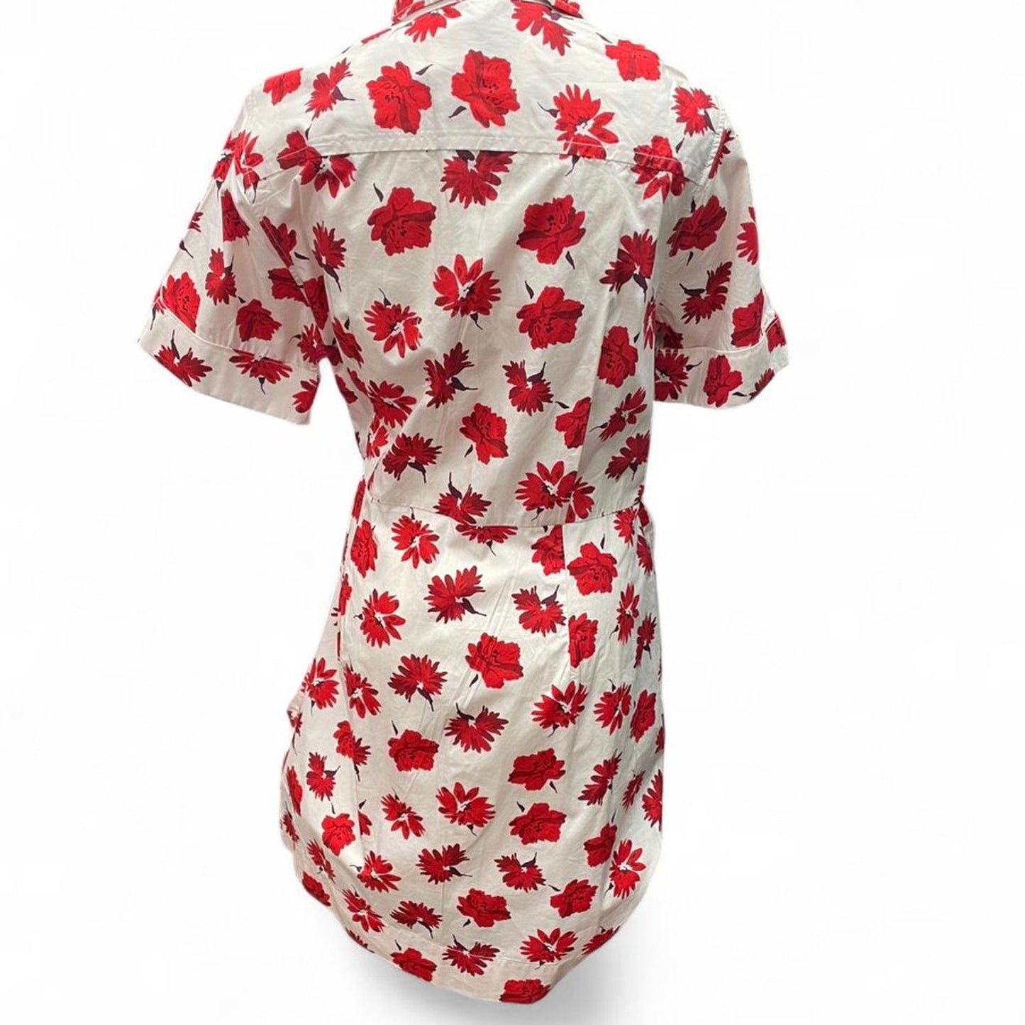 Free assembly red floral button