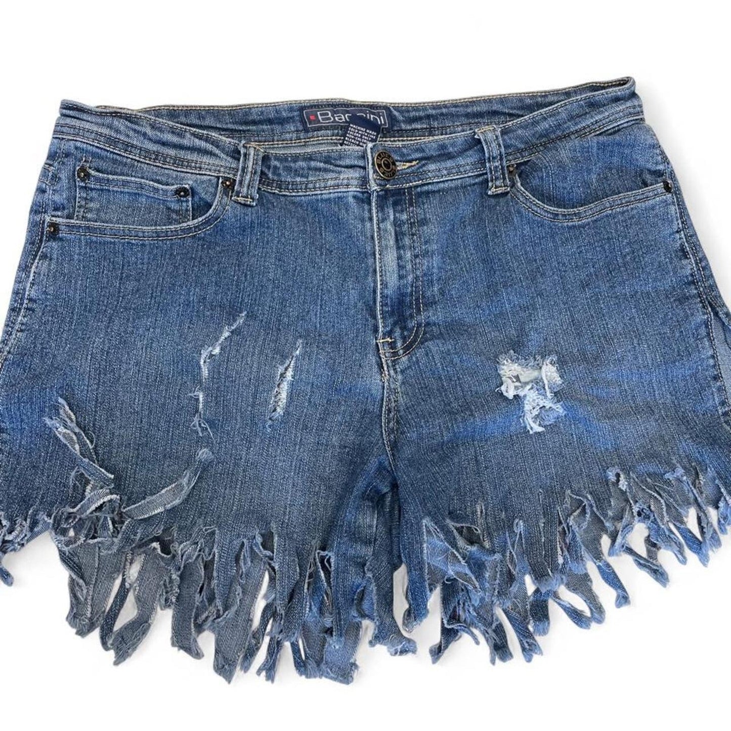 Baccini blue denim shorts with