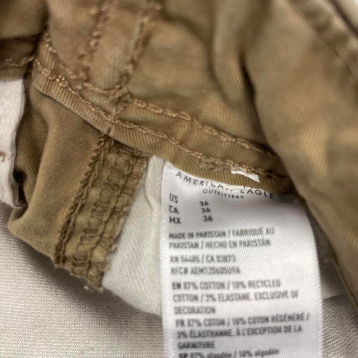 A.American eagle outfitters tan cargo