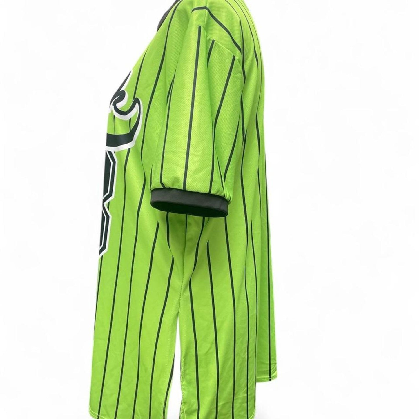 Green black striped jersey