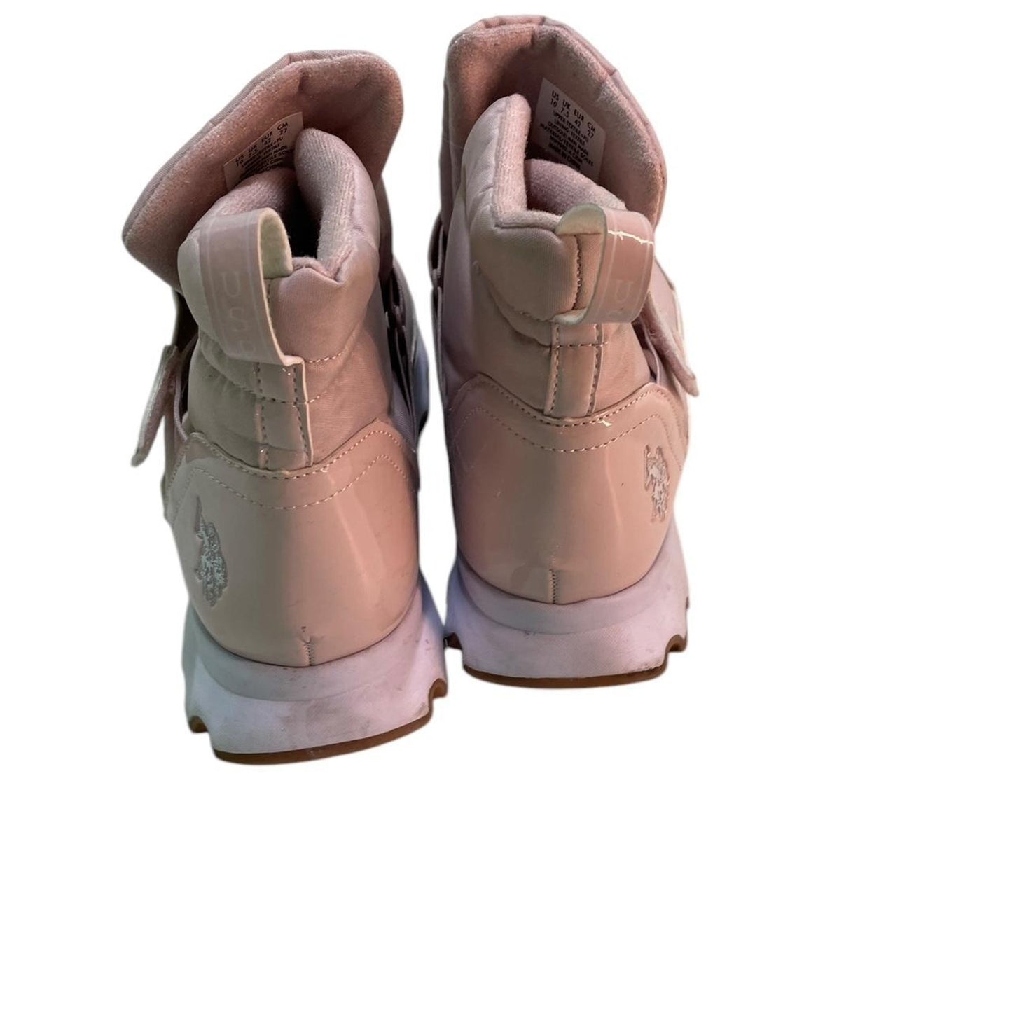 Pink and white nike