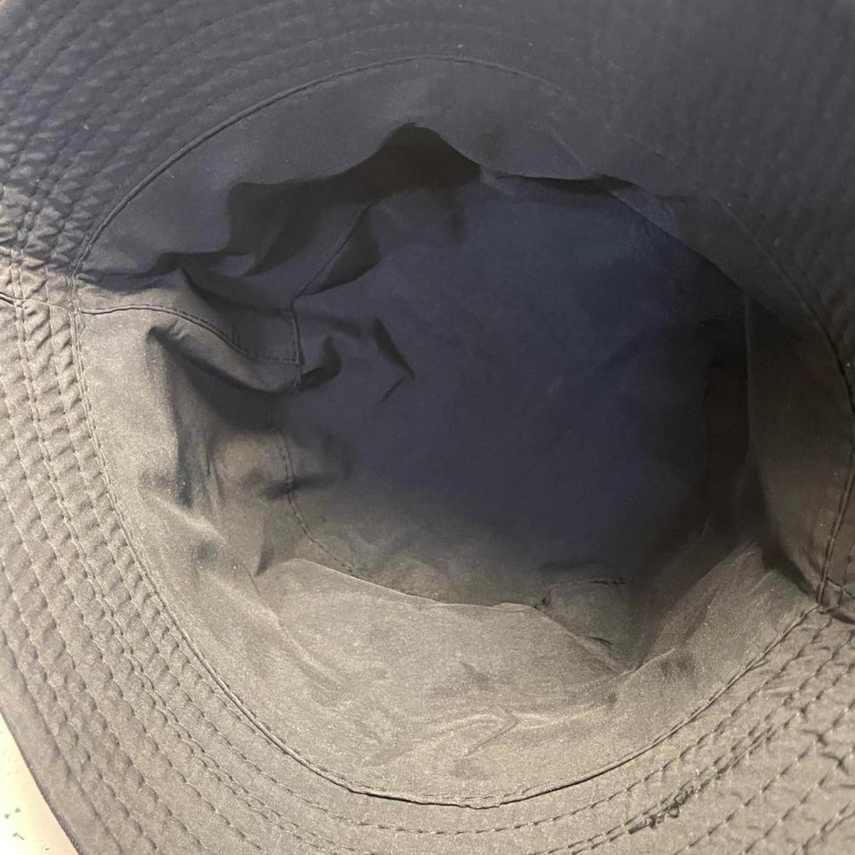 Black bucket hat with adjustable