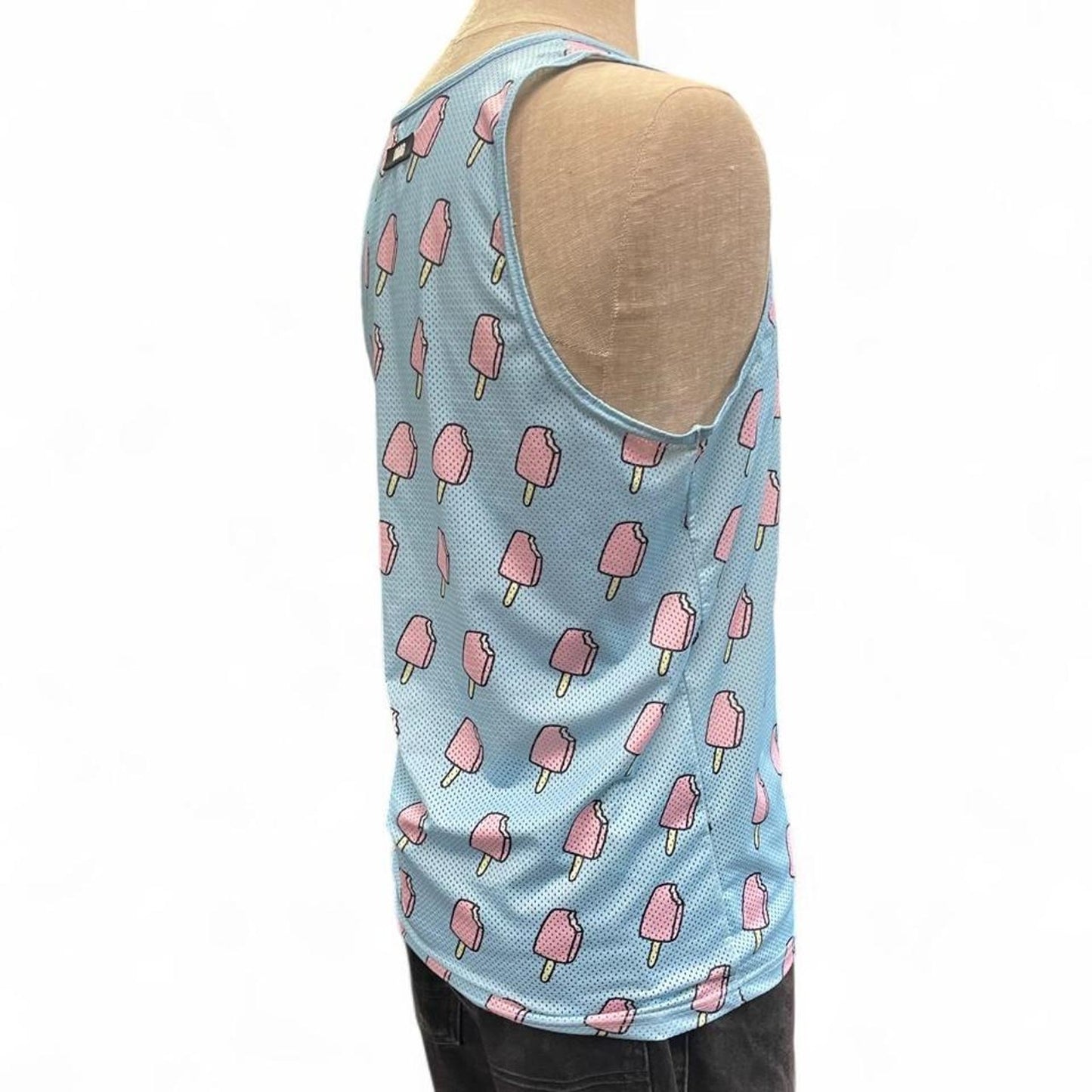 Blue pink popsicle tank