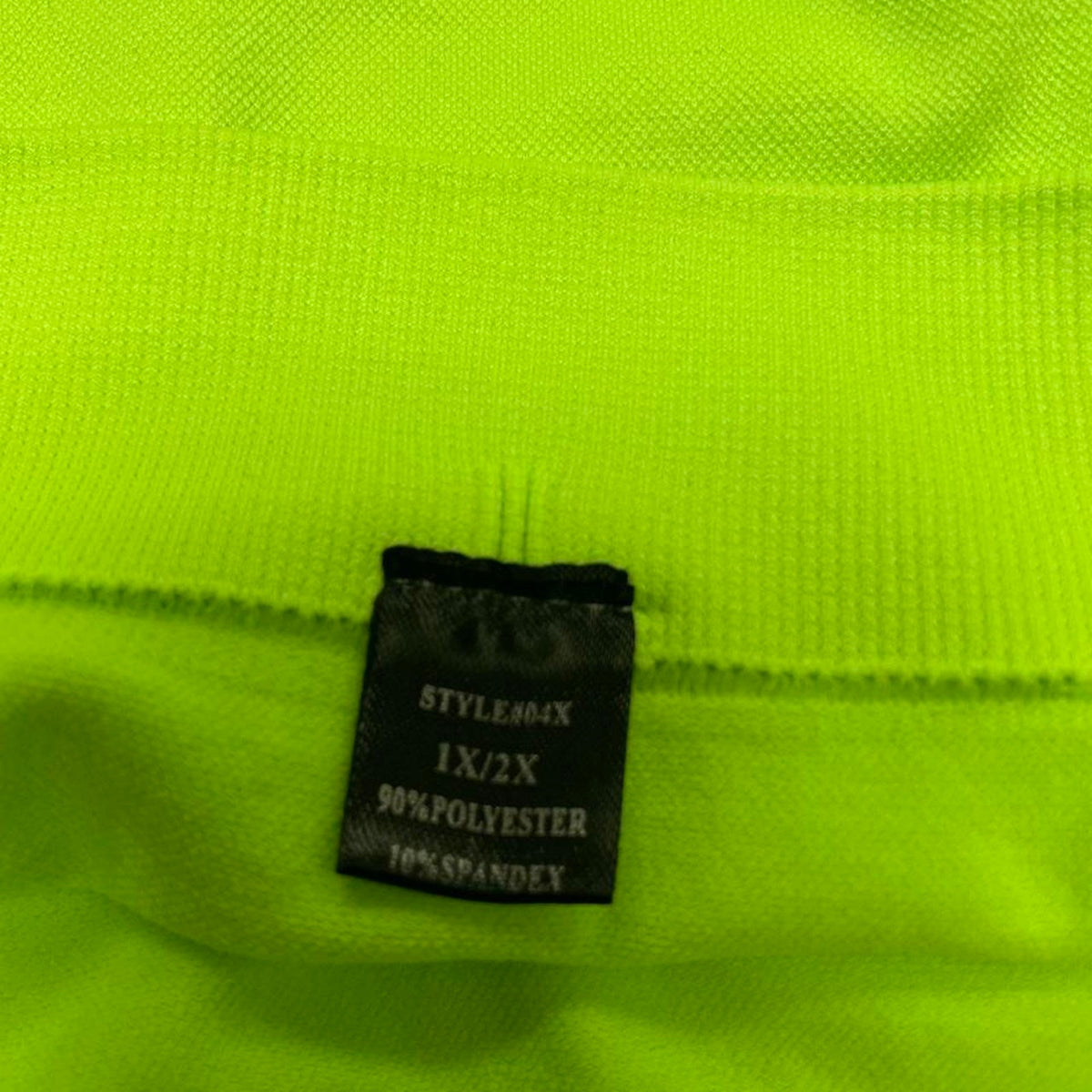 Green polyester spandex leggings
