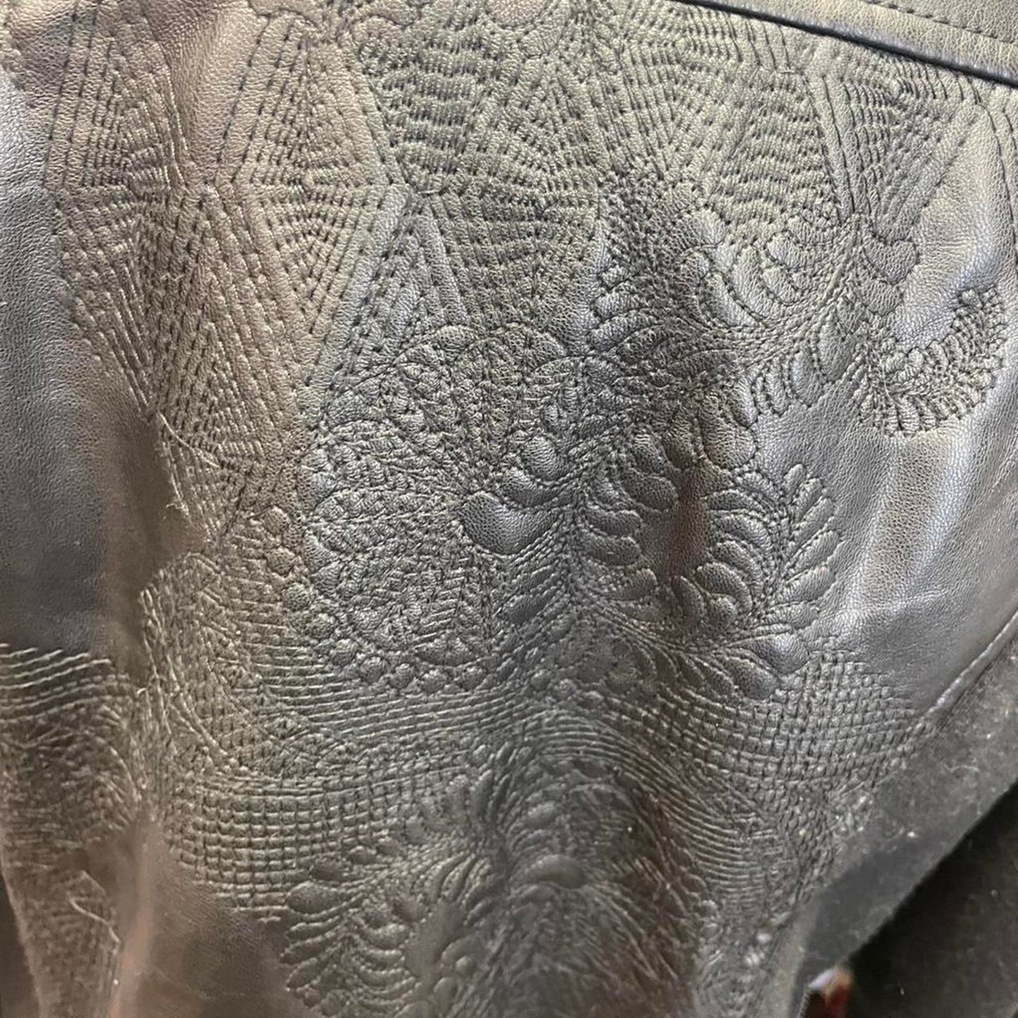 Desigual black leather jacket