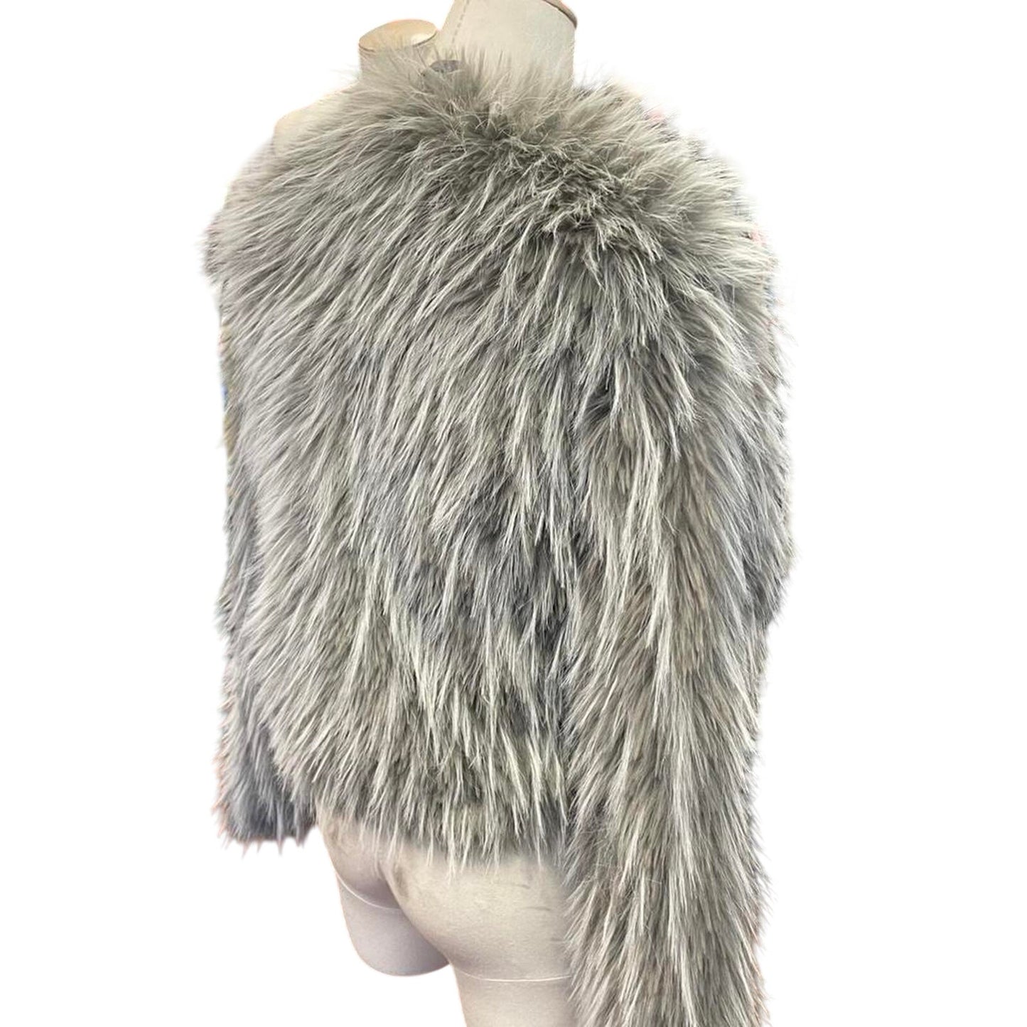 Forever 21 green faux fur