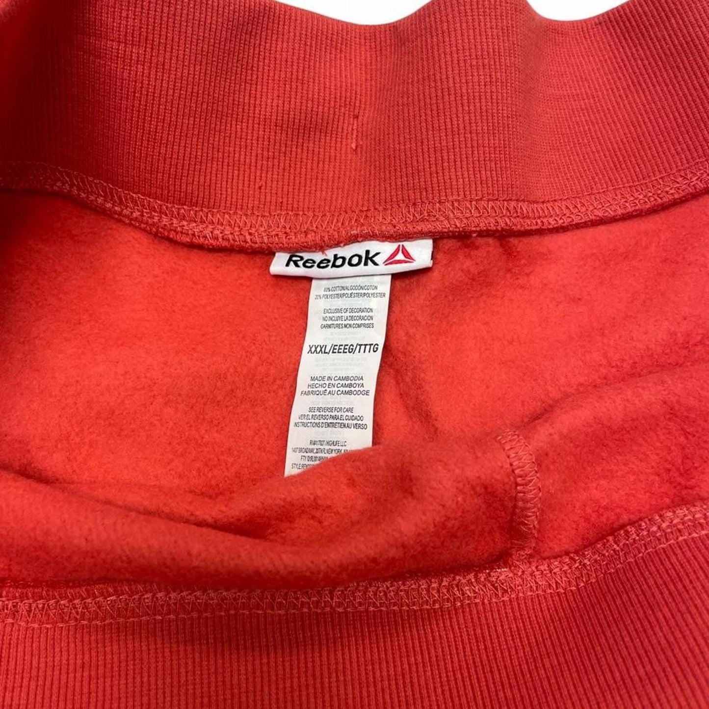 Reebok red sweatpants size xxl