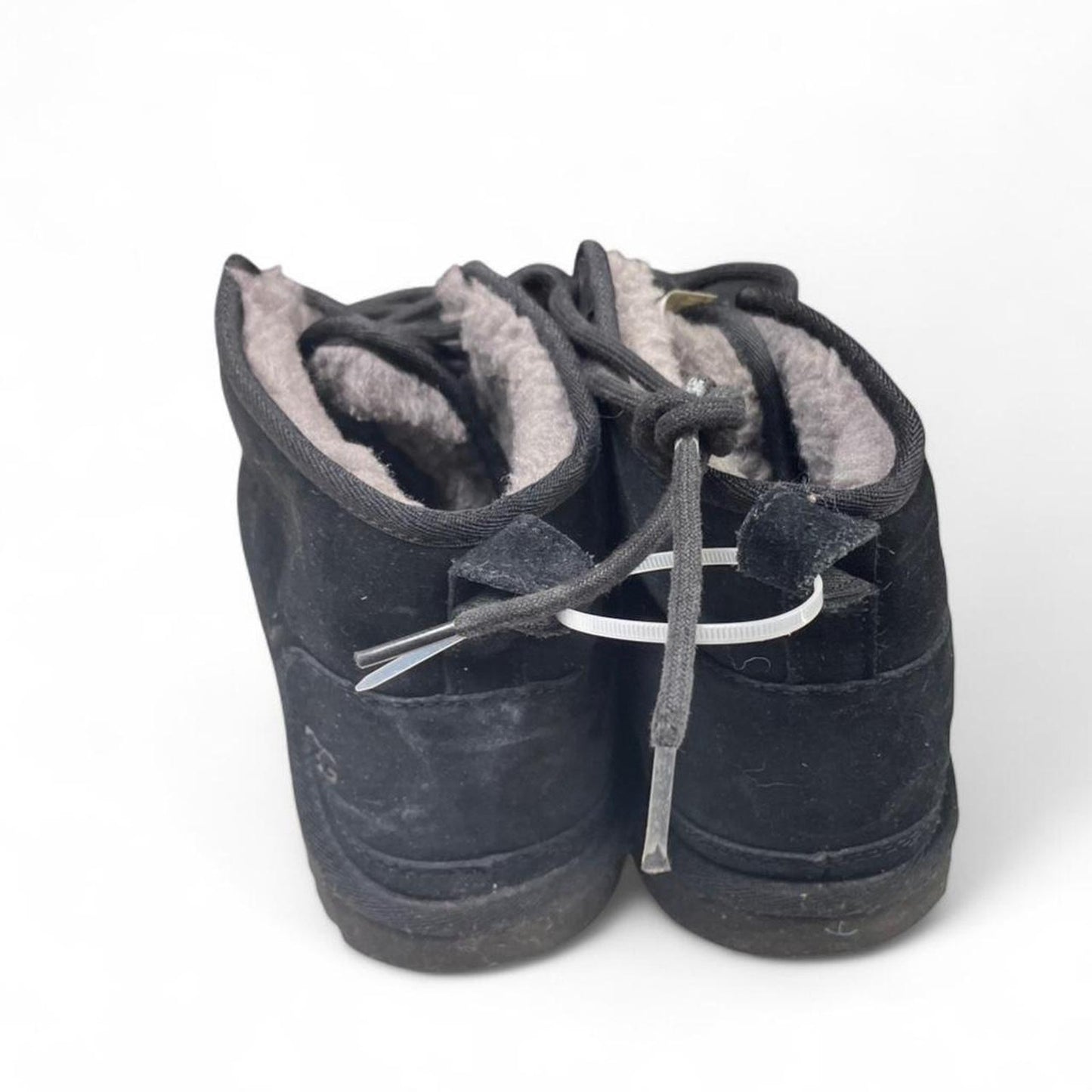 Ugg black suede lace up