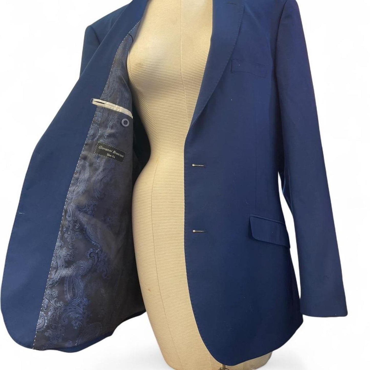 Navy blue suit jacket