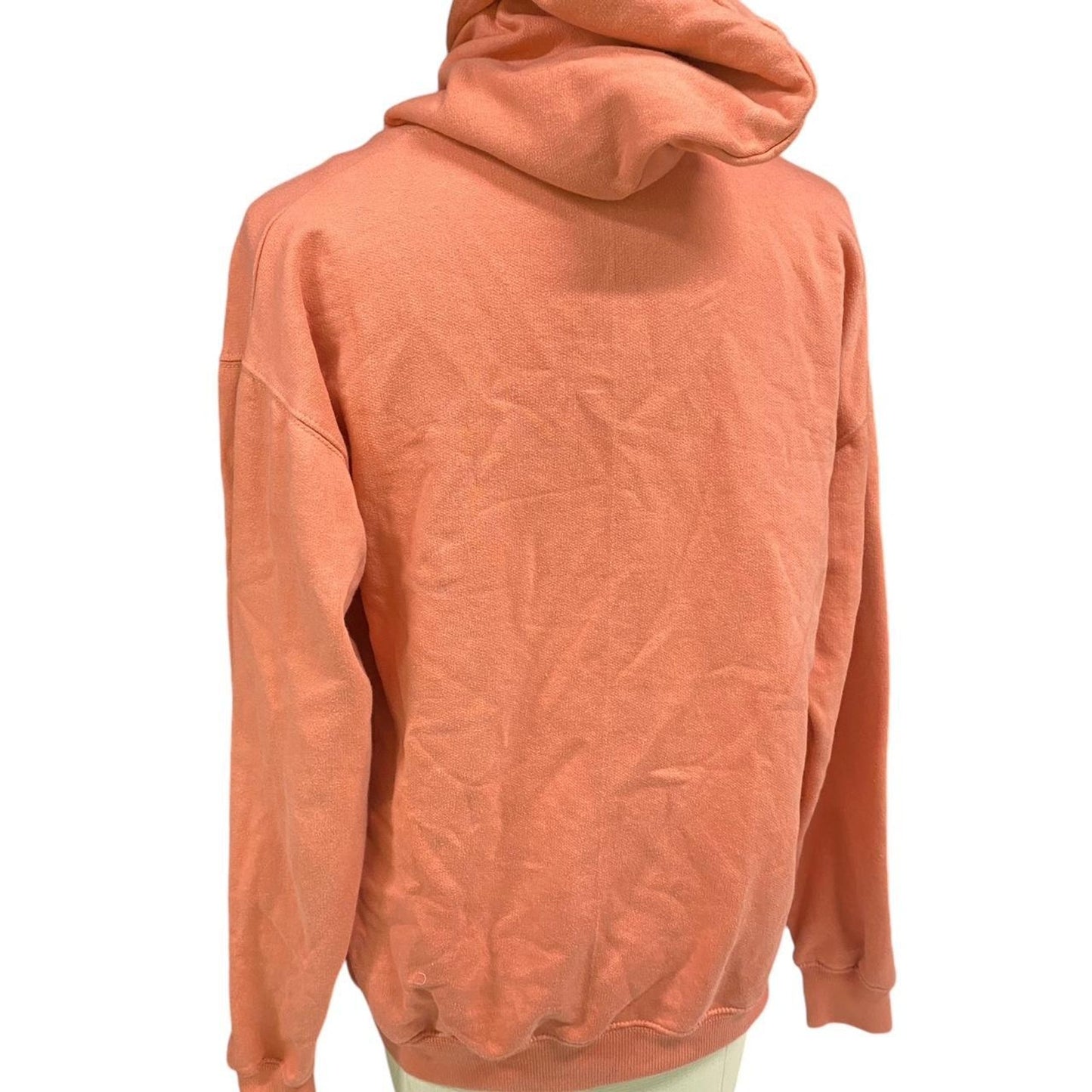 Orange and burgundy hoodie