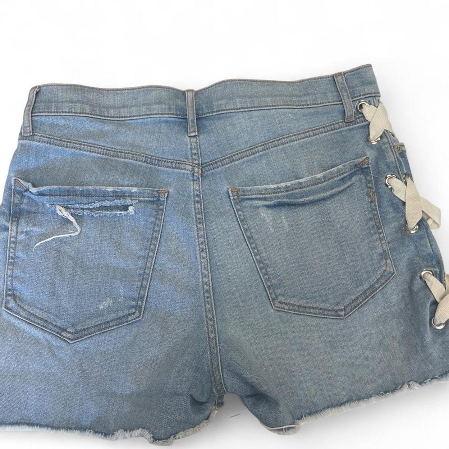 Express blue denim shorts