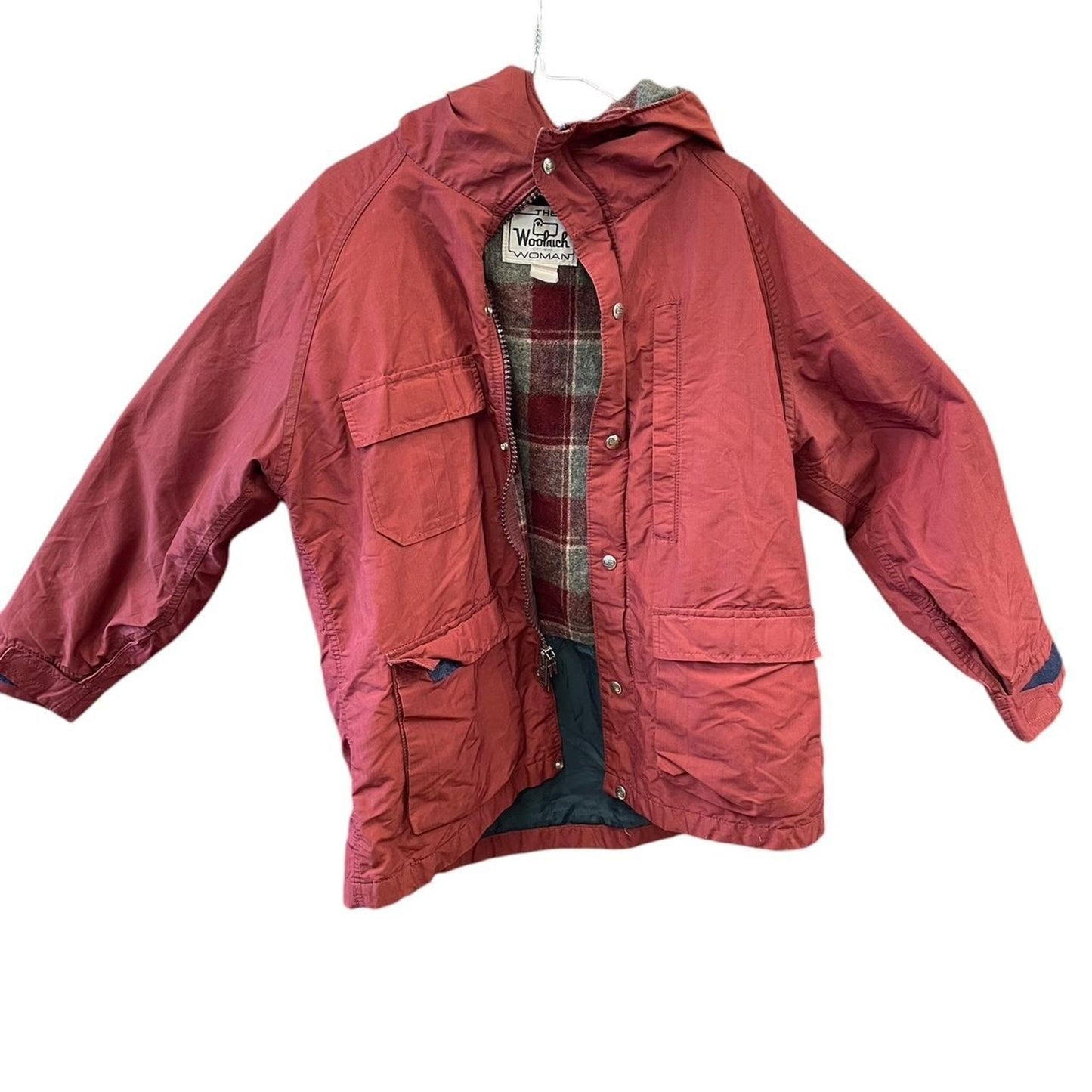 Woolrich red plaid jacket