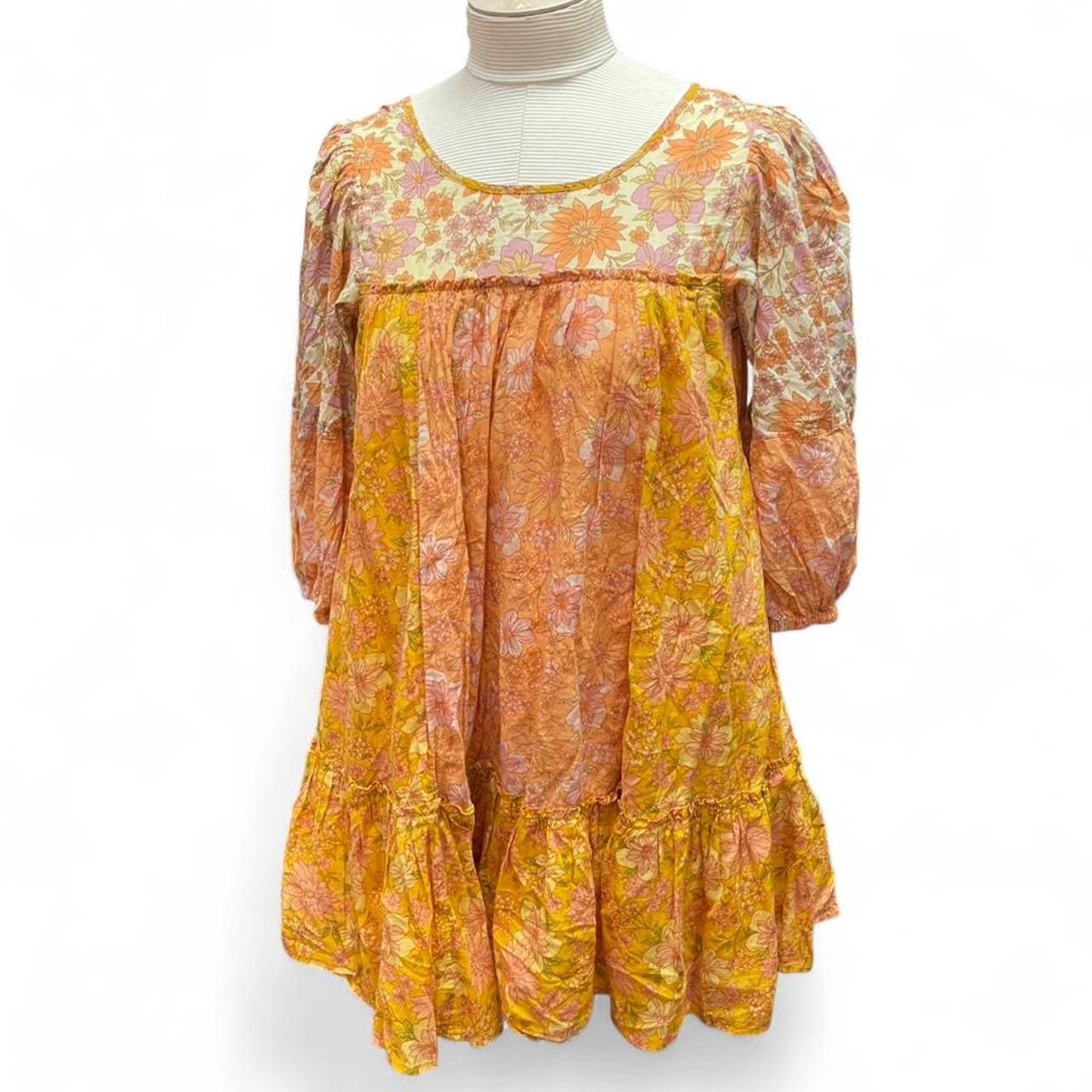 American eagle yellow floral dress