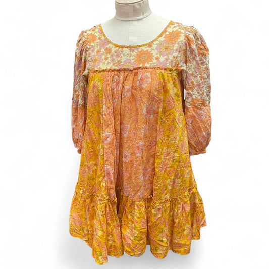 American eagle yellow floral dress