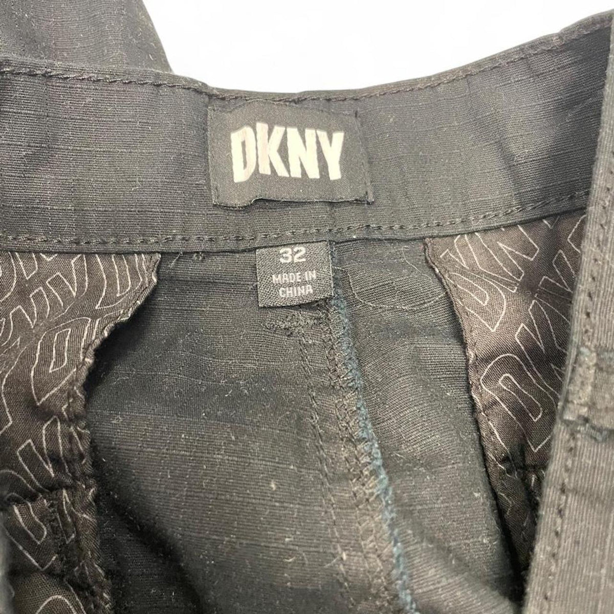 A.Dkny black cargo shorts size