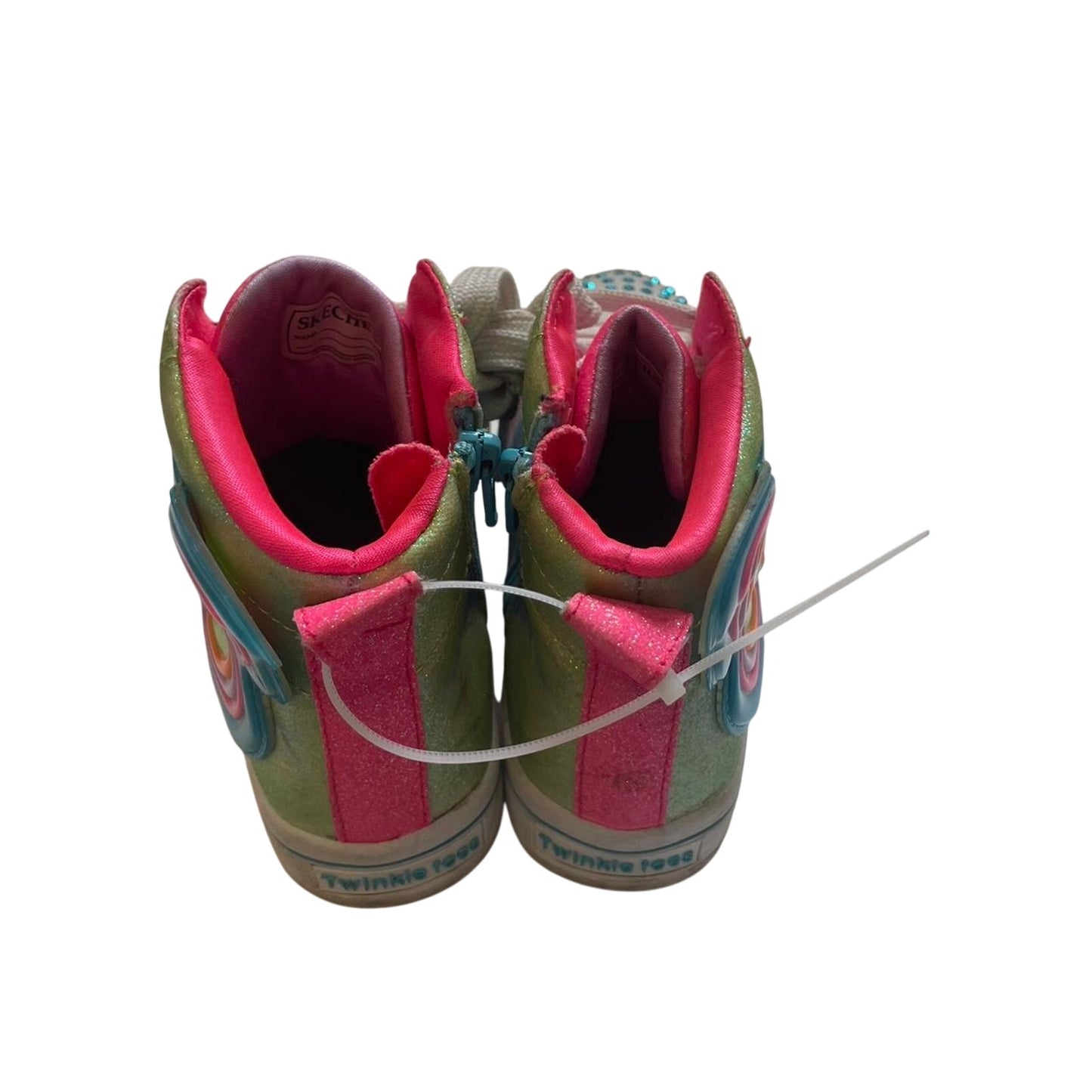 Pink and blue kids sneakers