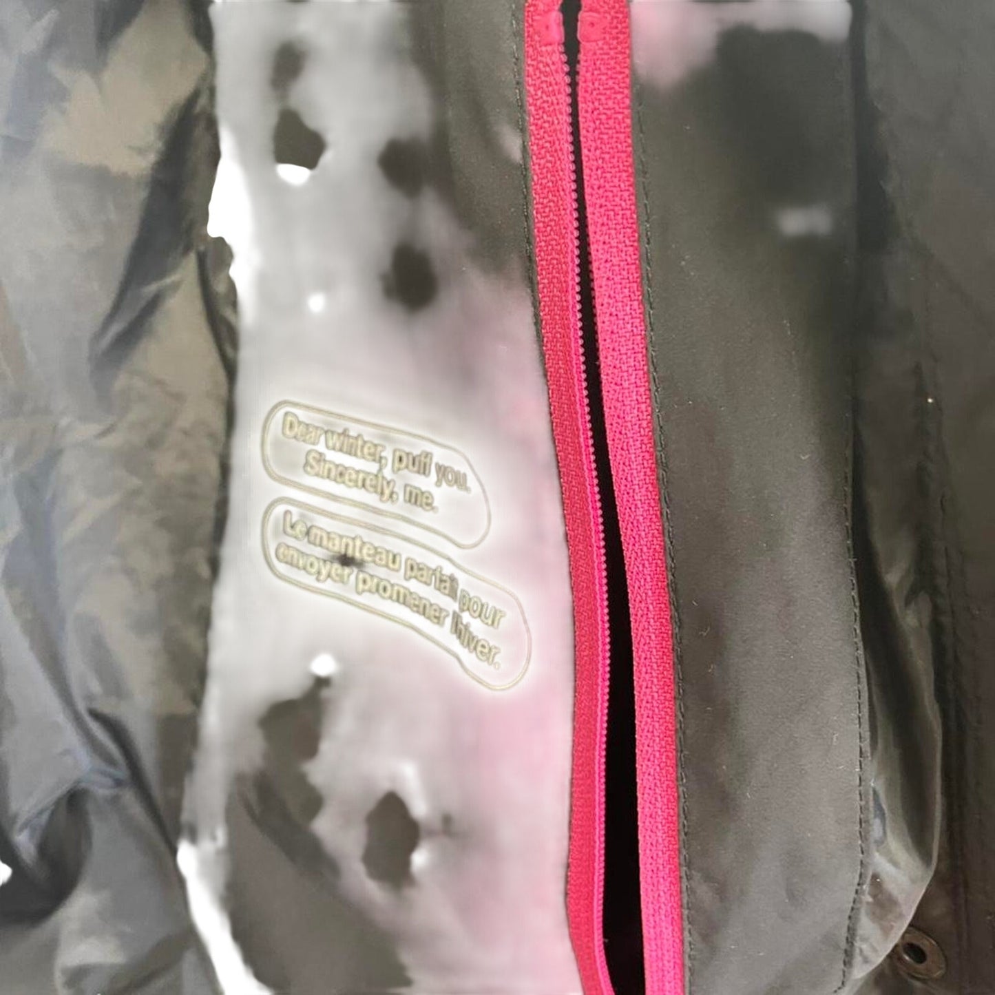 Black puffer jacket