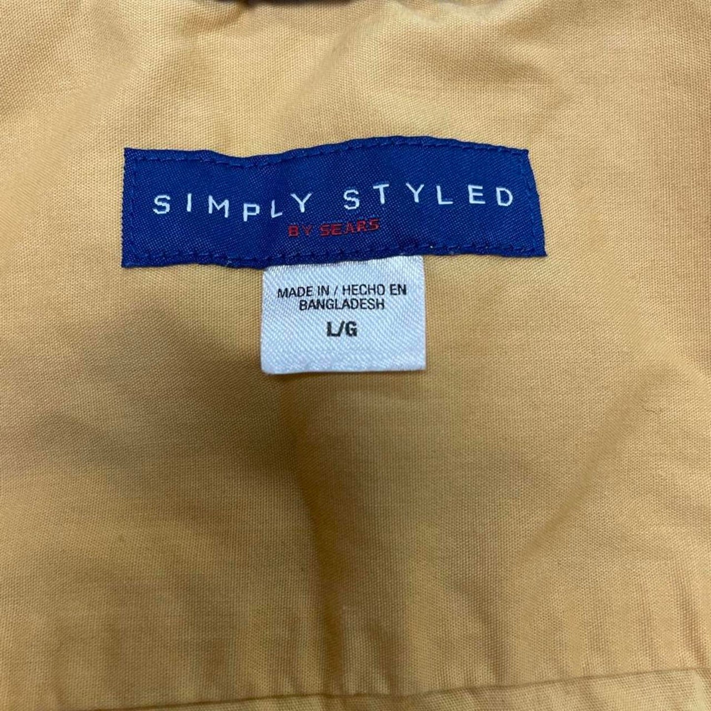 Yellow button up shirt
