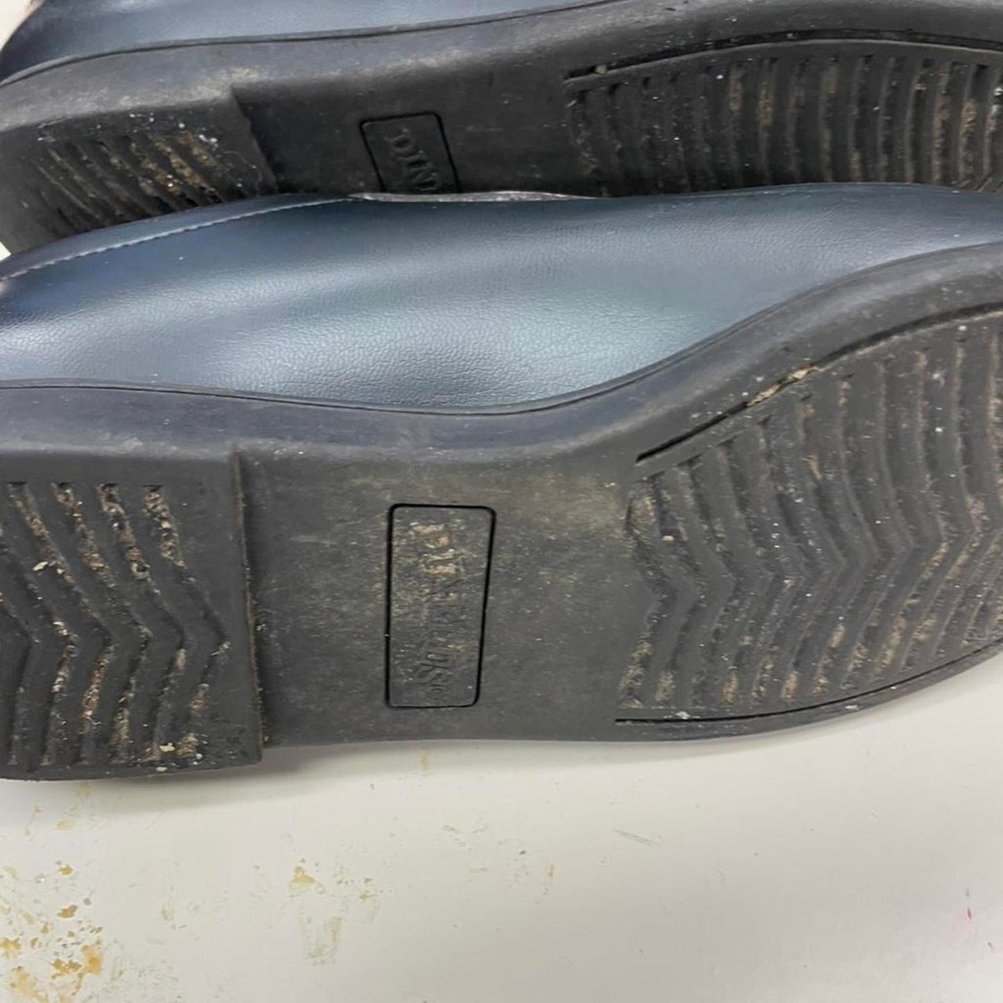Black leather lace up shoes