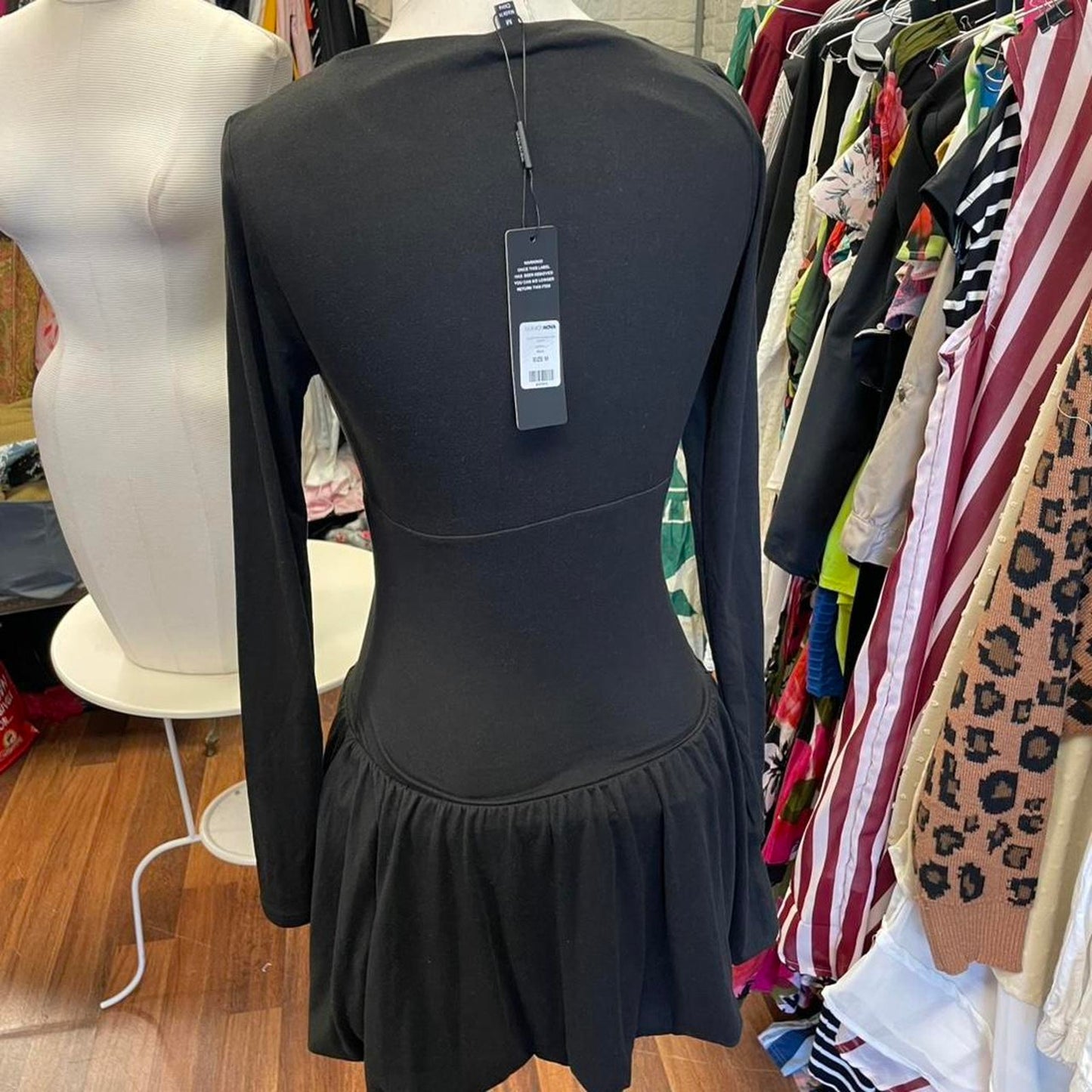 Fashion nova black bodycon dress