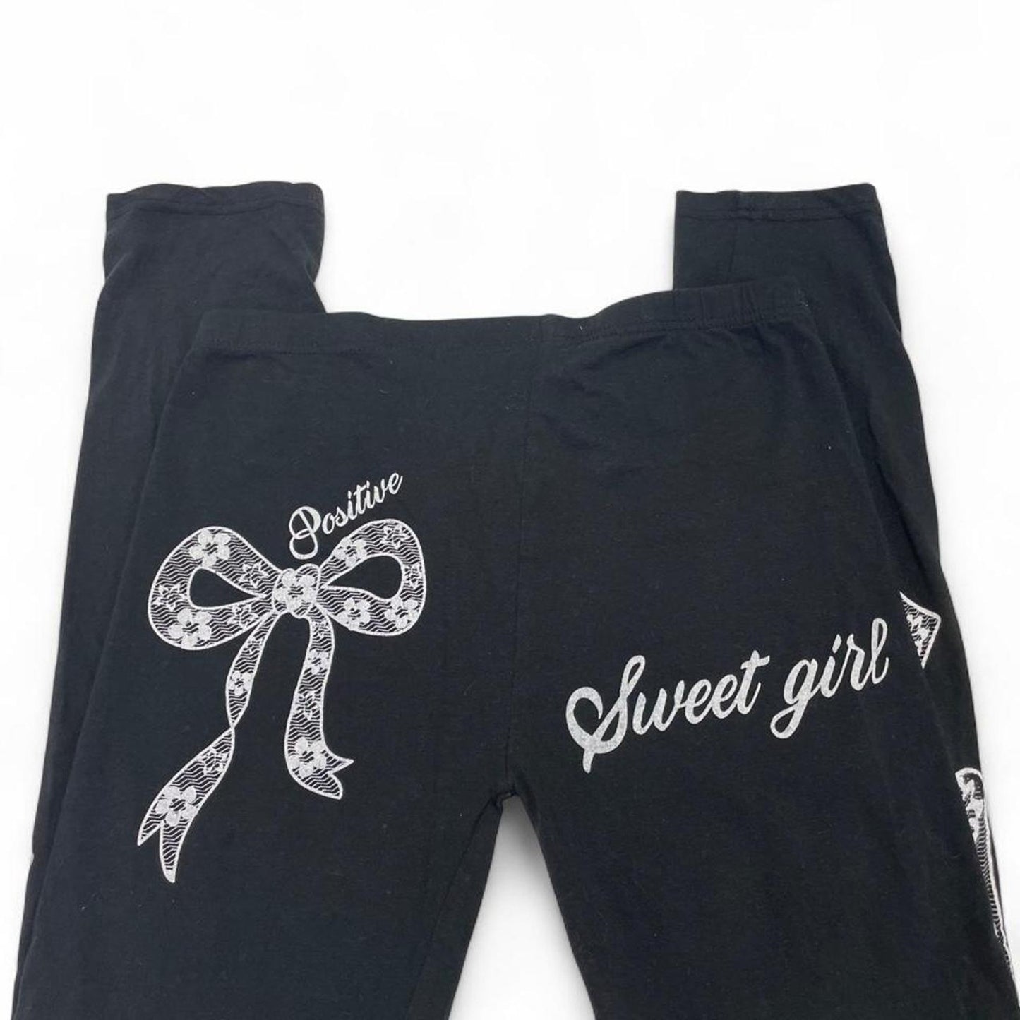 Black cotton spandex legging