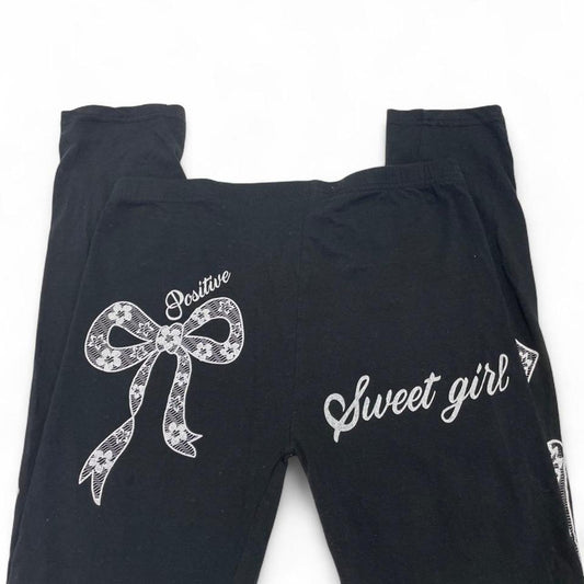 Black cotton spandex legging