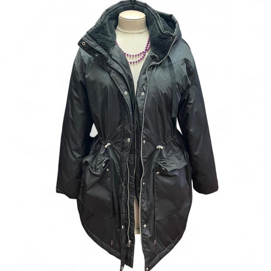 Universal thread black rain jacket