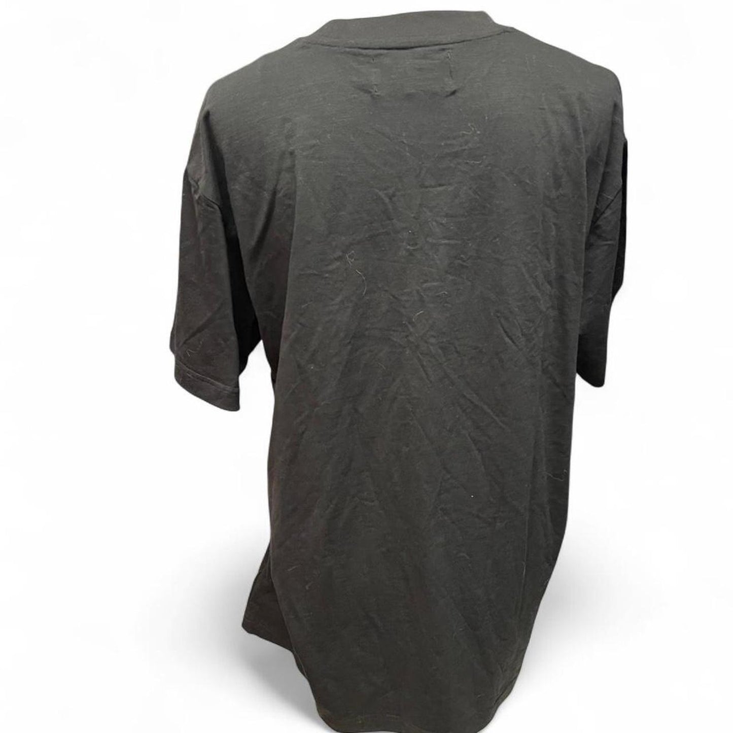 Influence black cotton t shirt with