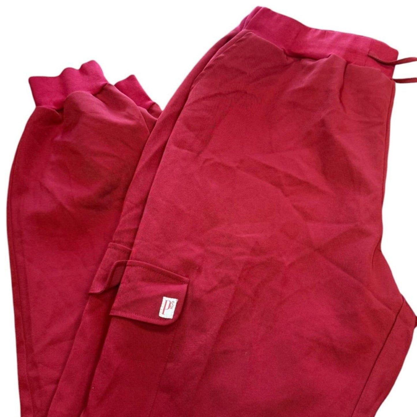Red scrub pants with pockets