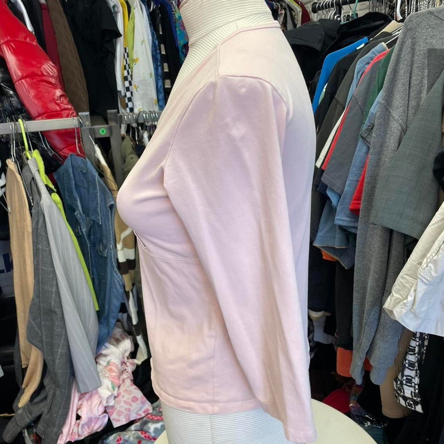 Ll bean pink crossover top