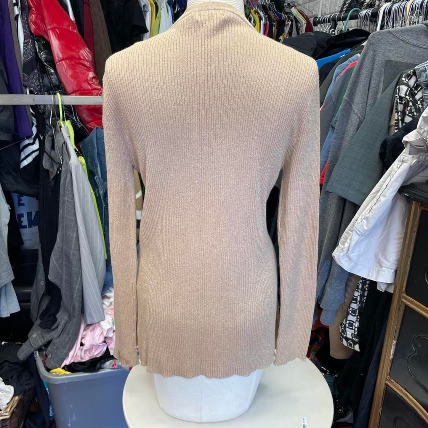 George tan cardigan size xl