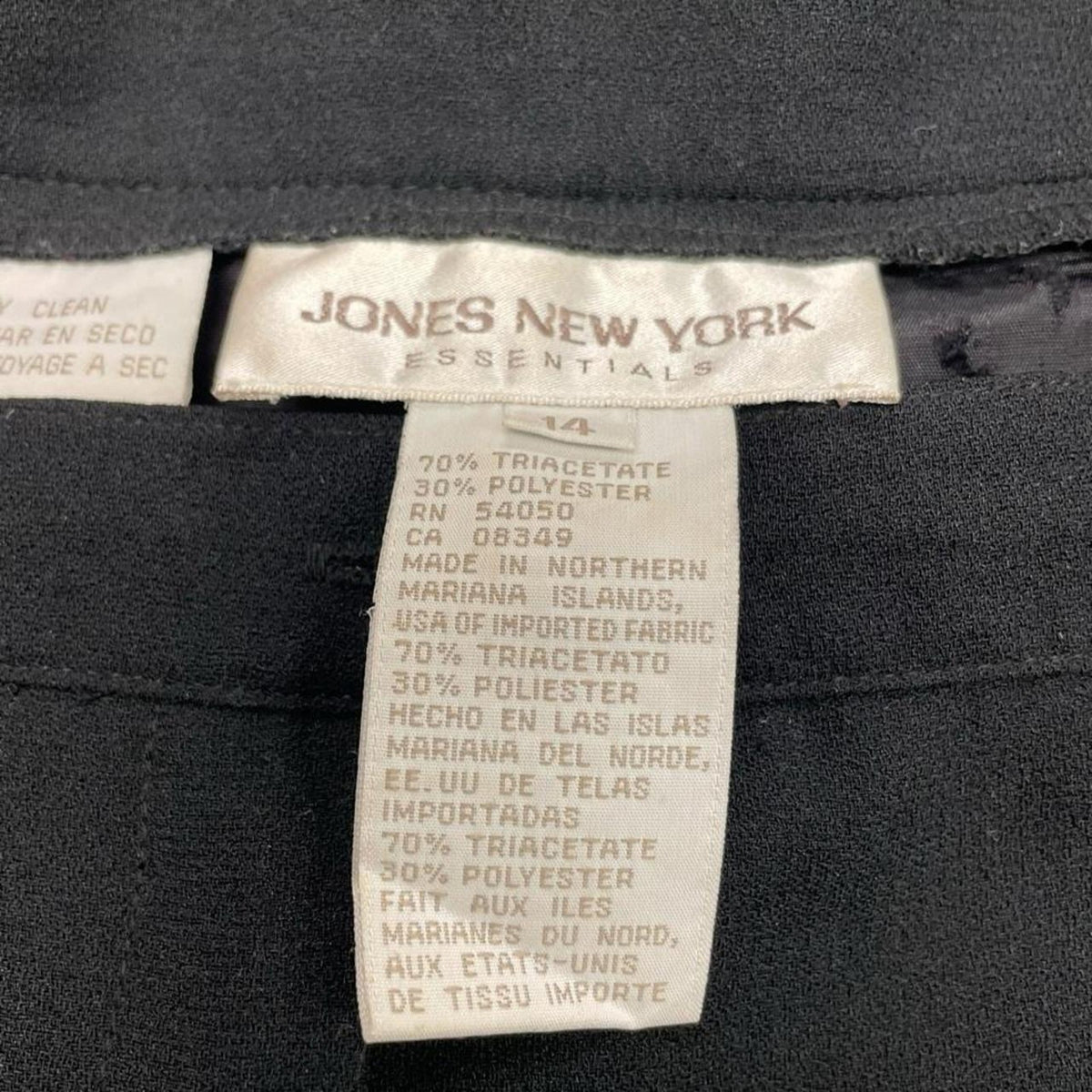Jones new york black triacetate