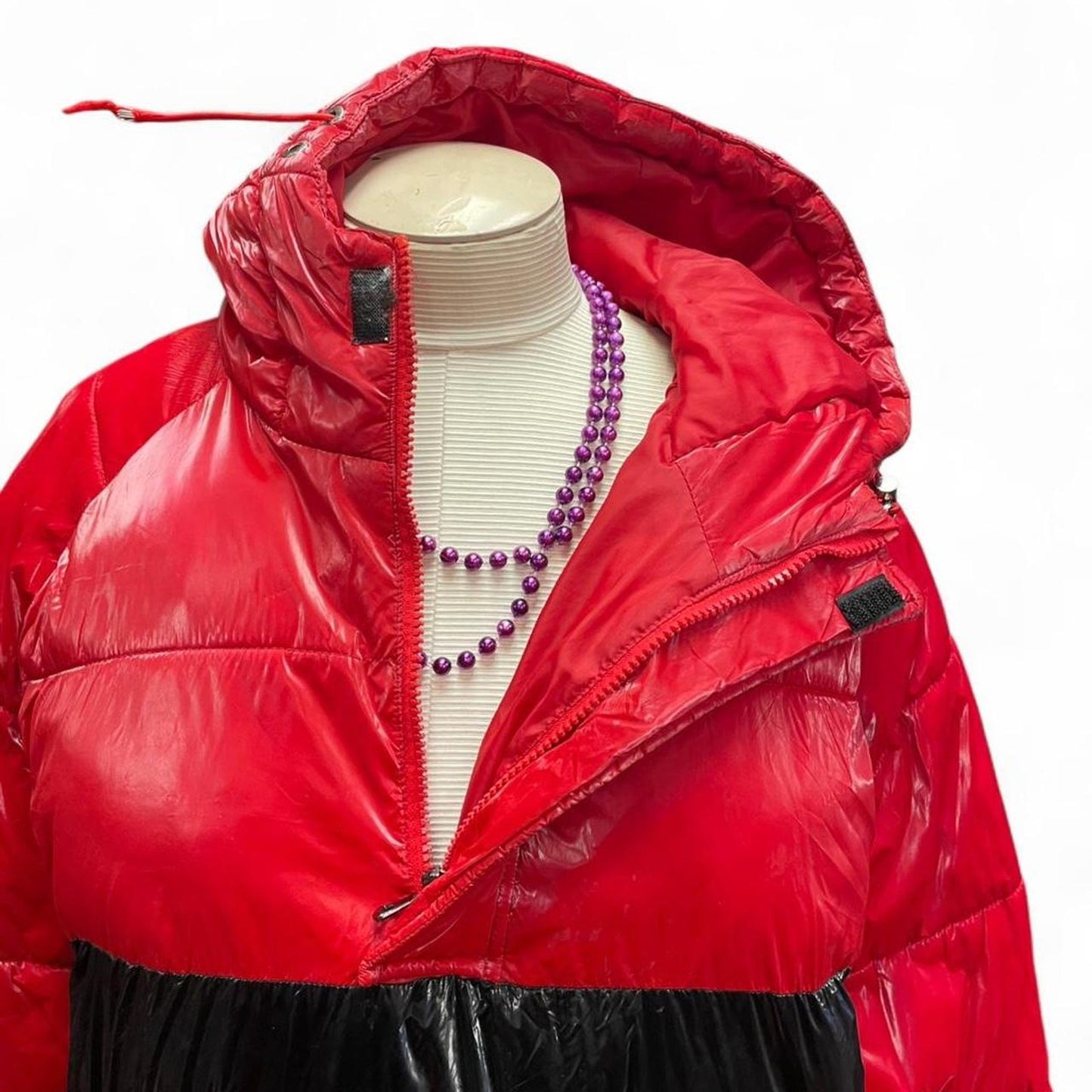 Chahine sportswear red puffer jacket