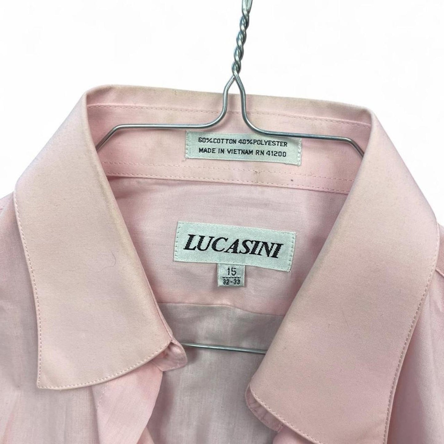 Lucasini pink button up shirt