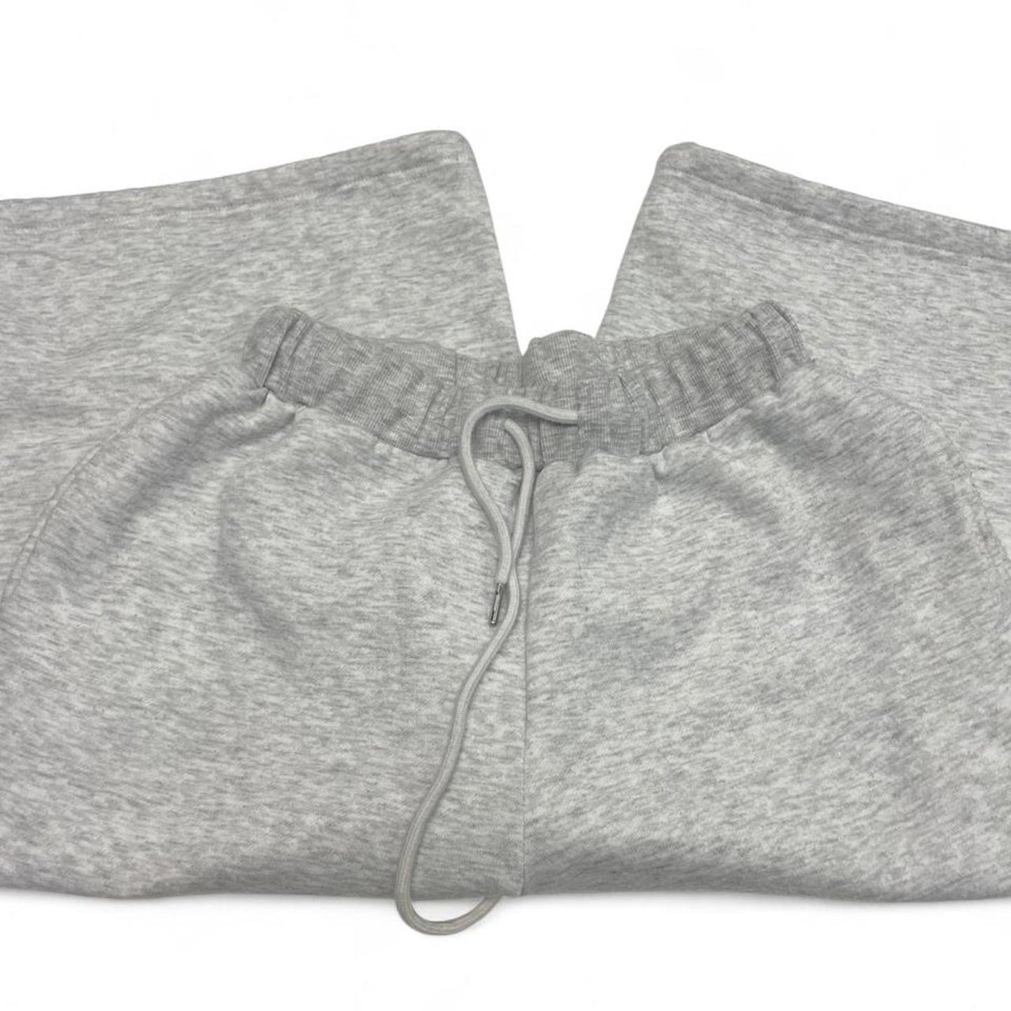 Gray heather wide leg sweatpants