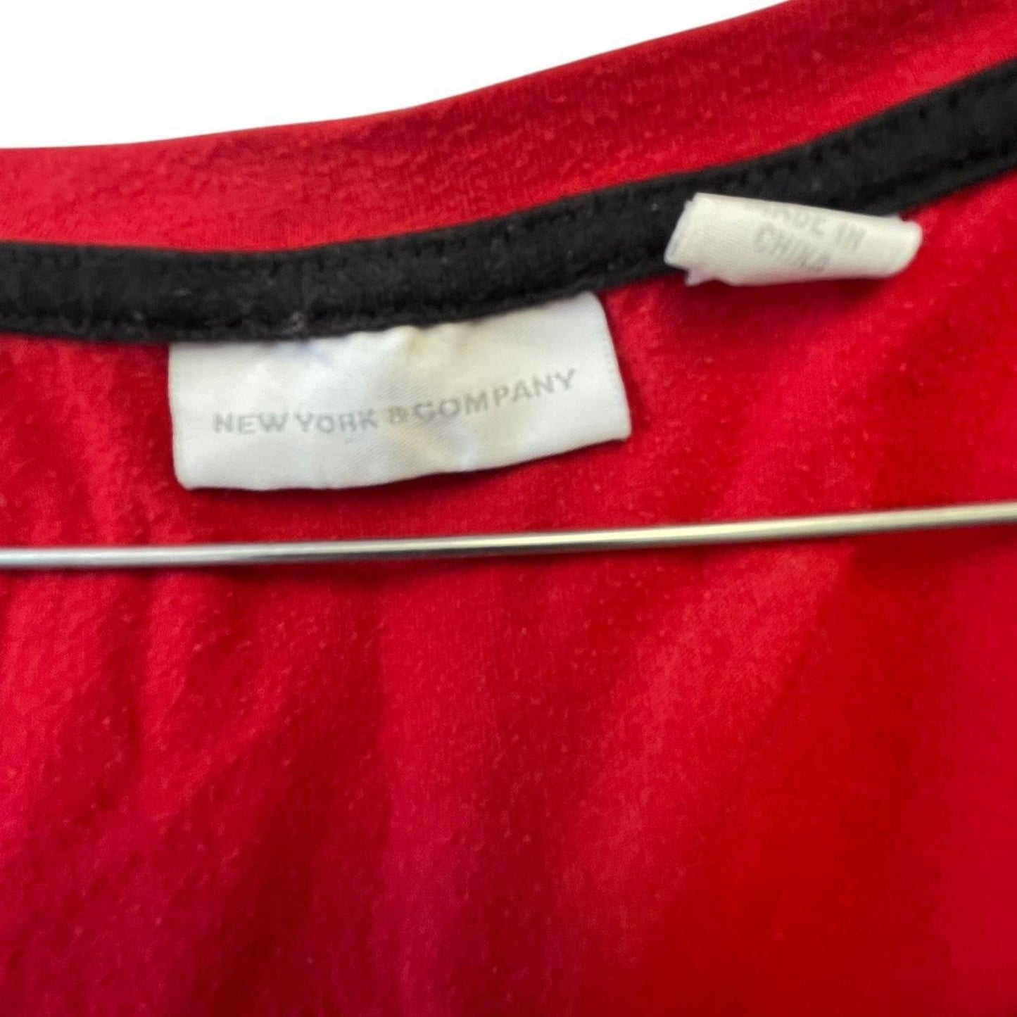 Red new york company button up