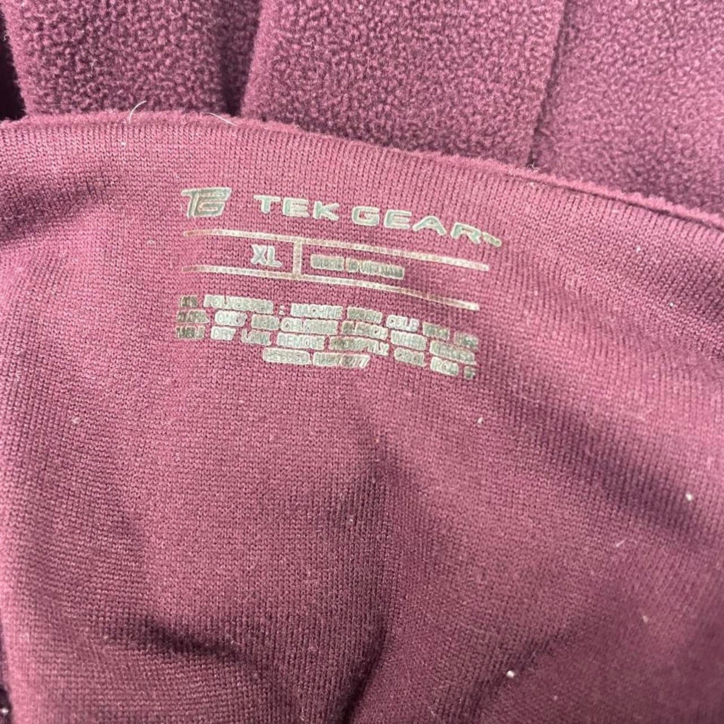 Burgundy tek gear turtleneck sweatshirt