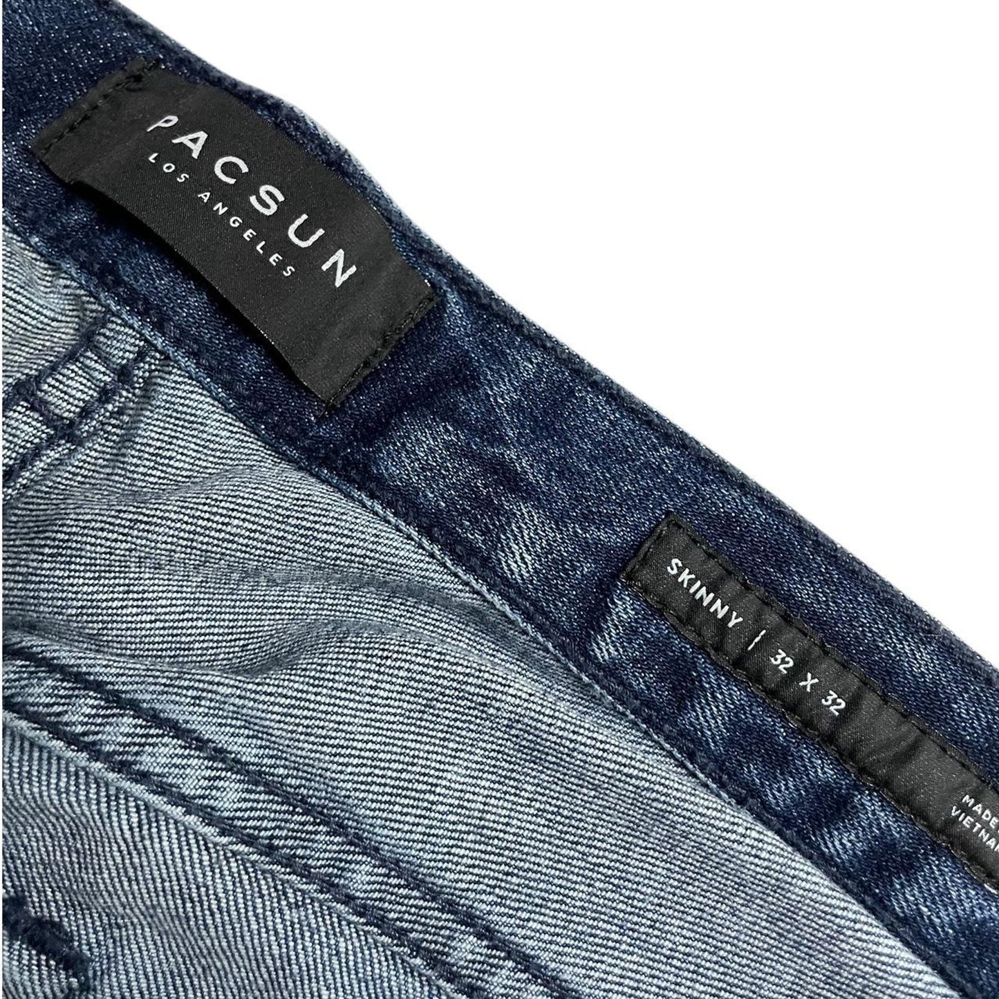 Blue denim jeans