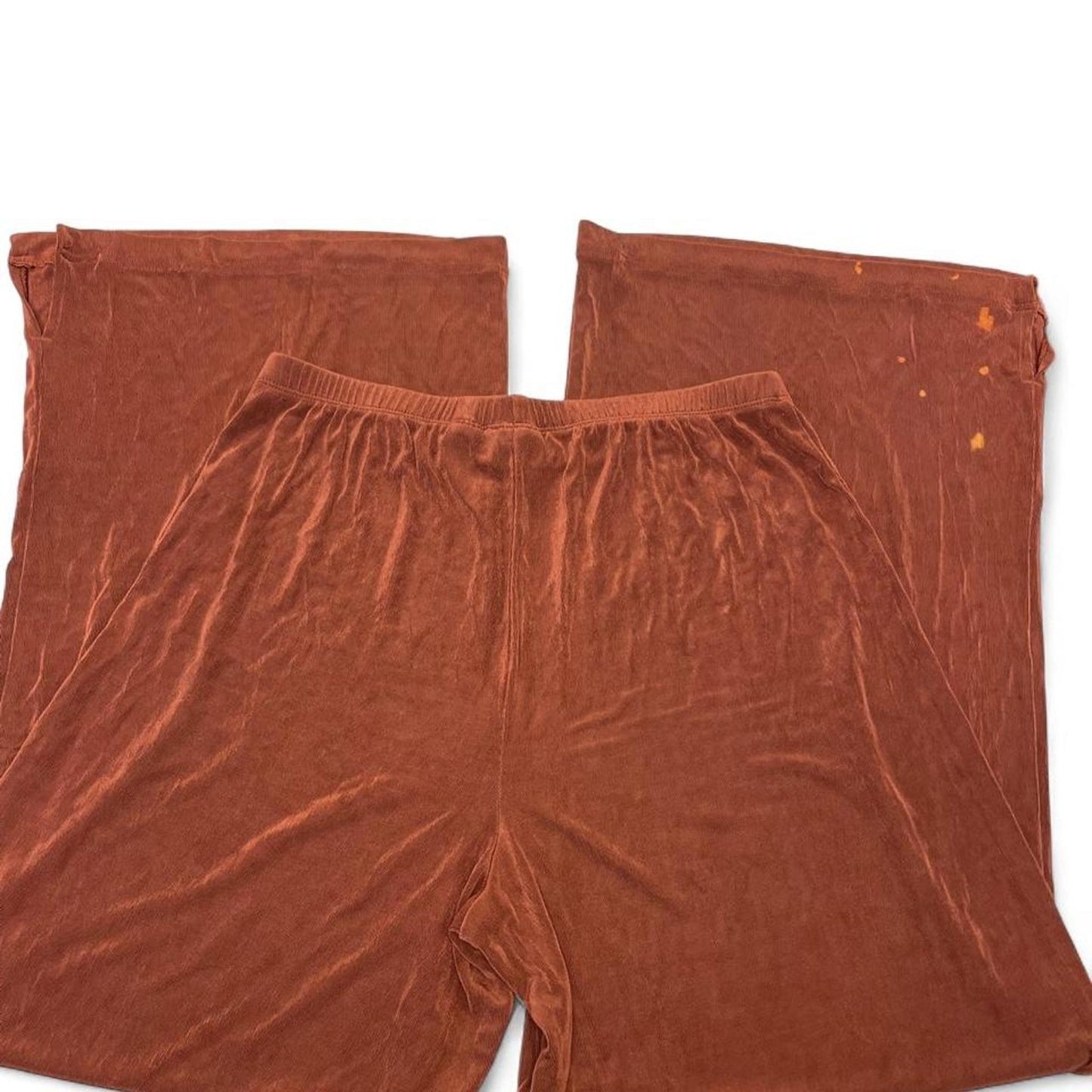 Chicos brown velvet wide leg