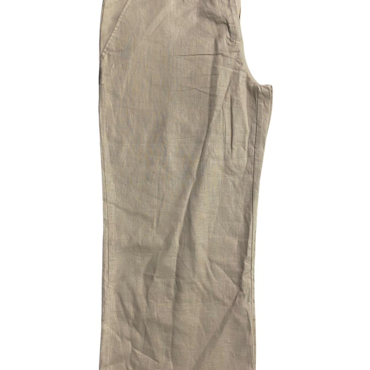 Capri cream linen trousers