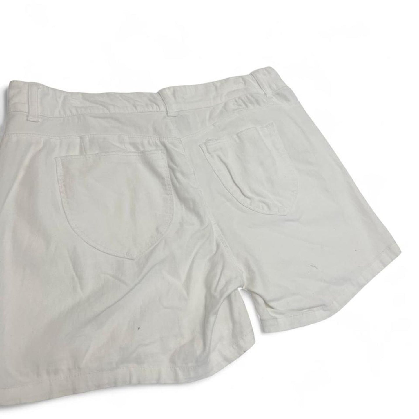 White high waisted shorts