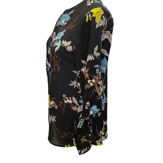 Apt 9 black floral blouse
