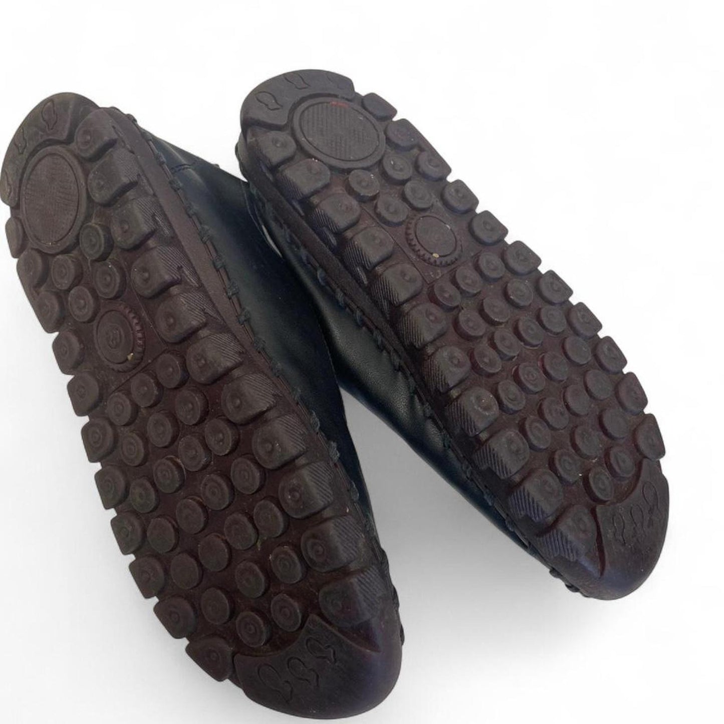 Black leather lace up shoes