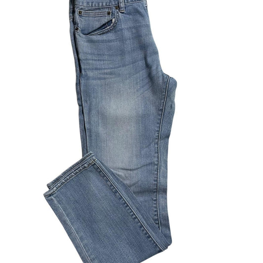 Blue straight leg jeans