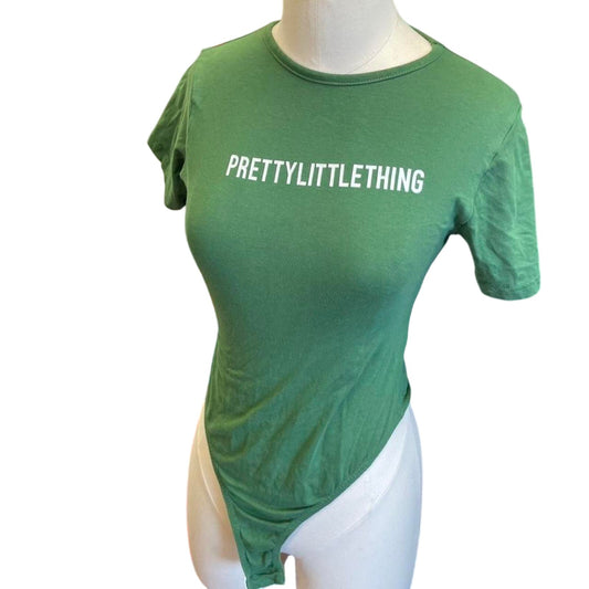 Prettylittlething green baby tee