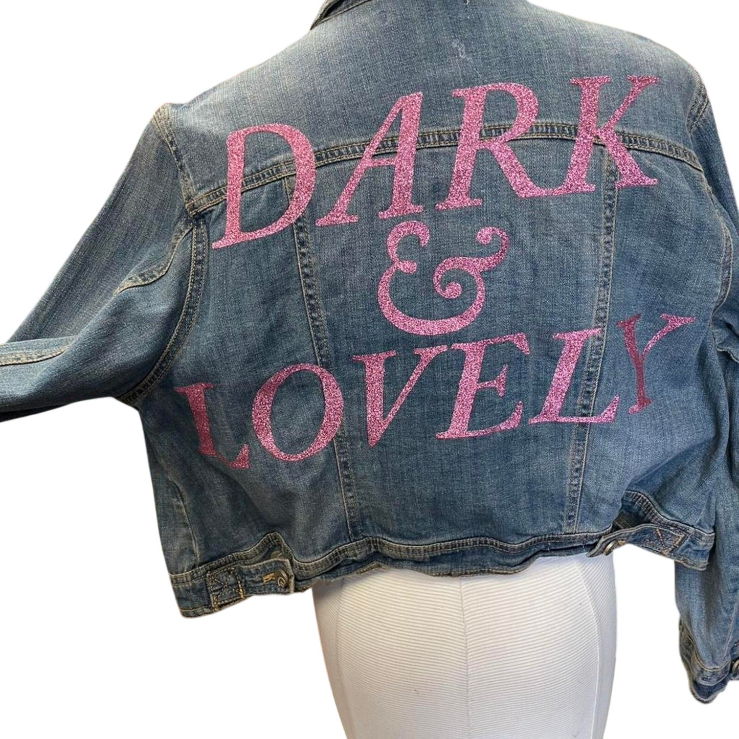 Y2k embellished denim jacket
