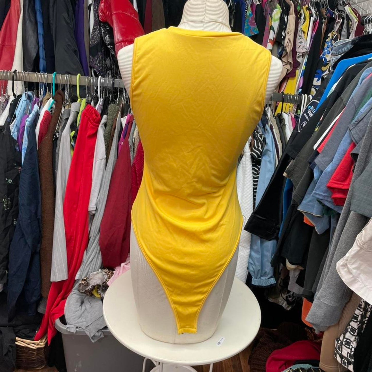 Yellow ombre bodysuit and pants