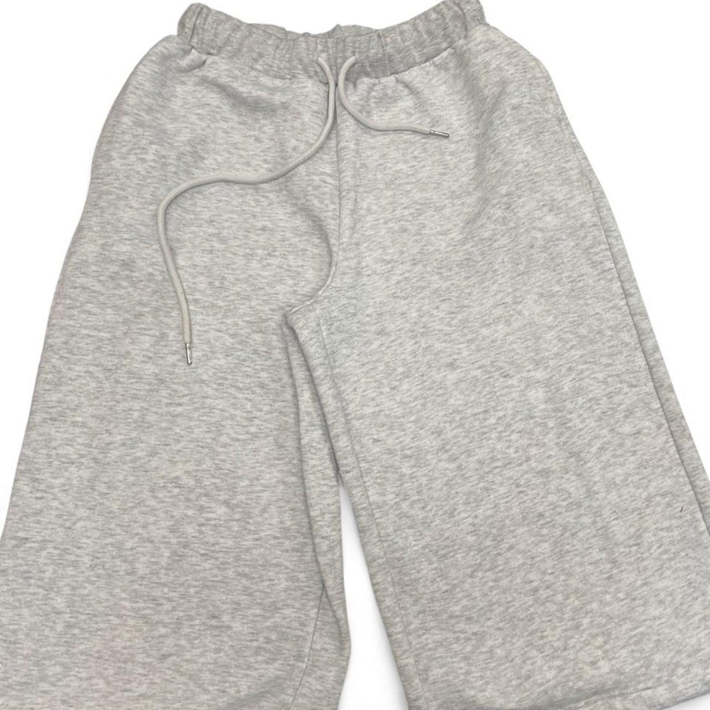 Gray heather wide leg sweatpants