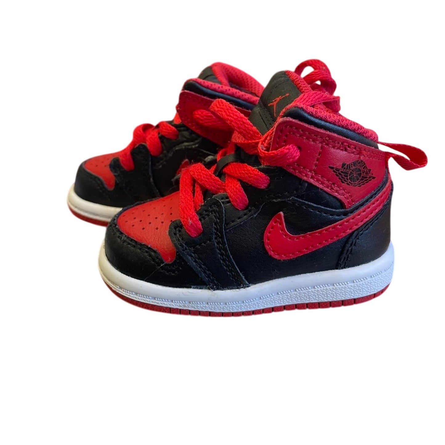 Red and black jordan 1