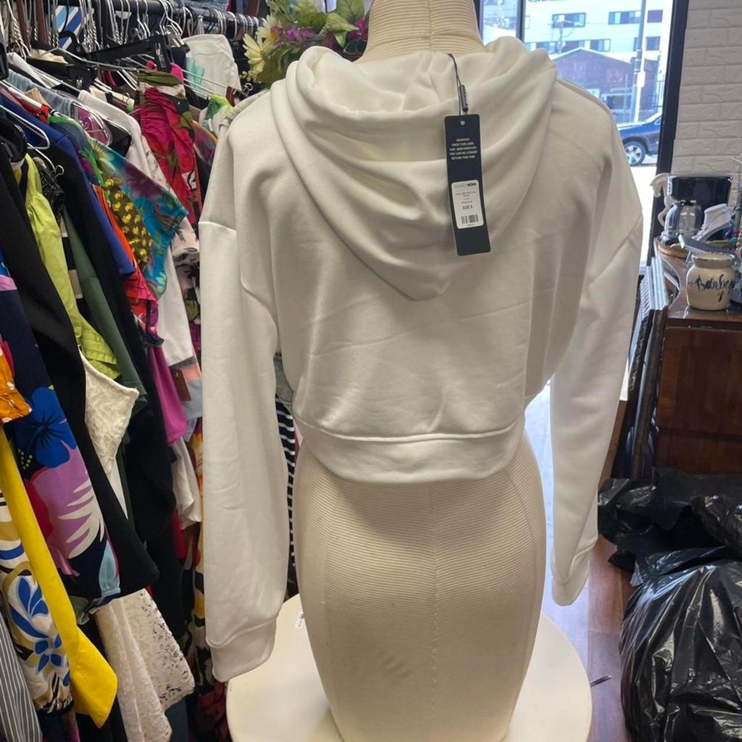 Fashion nova denim and white